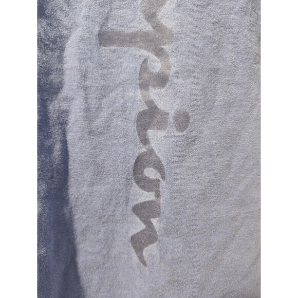 Champion Short Sleeve Algodon Faded Blue T-Shirt Size Adult Large Fast Shipping - Picture 5 of 11